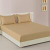 Aamodh Solid Bedsheet - Beige Aamodh Solid Bedsheet - Beige