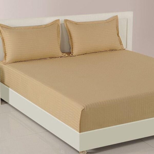 Aamodh Solid Bedsheet - Beige Aamodh Solid Bedsheet - Beige