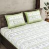 Aparna Ethnic Bedsheet - Green Aparna Ethnic Bedsheet - Green