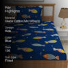 Aqua Fish Kids Bedsheet - Royal Blue Aqua Fish Kids Bedsheet - Royal Blue