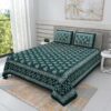 Arushi Printed Bedsheet - Green Arushi Printed Bedsheet - Green