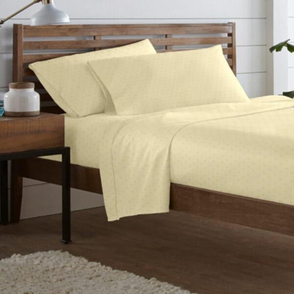 Azva Swiss Dot Bedsheet - Ivory Azva Swiss Dot Bedsheet - Ivory