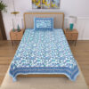 Bahaara Jaipuri Bedsheet - Blue Bahaara Jaipuri Bedsheet - Blue