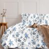 Cherry Blossom Floral Bedsheet - White Cherry Blossom Floral Bedsheet - White