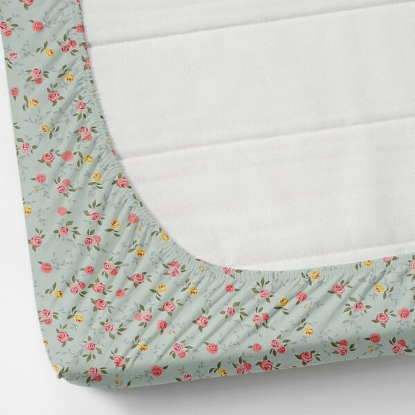 Cicegi Floral Bedsheet - Mint Green Cicegi Floral Bedsheet - Mint Green