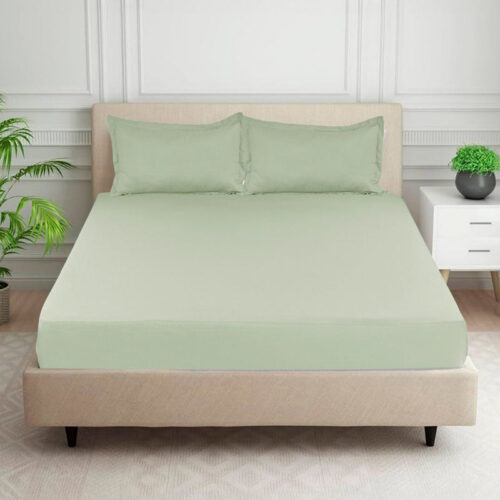 Cloud Drift Fitted Bedsheet - Green Cloud Drift Fitted Bedsheet - Green