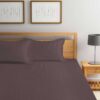 Cora Stripe Bedsheet _ Brown Cora Stripe Bedsheet _ Brown