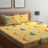 Dance With Whales Printed Bedsheet