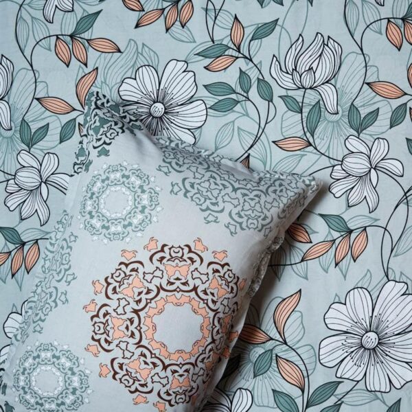 Ethereal Blooms Bedsheet - Green Ethereal Blooms Bedsheet - Green