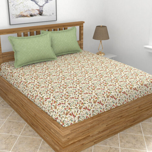 Flix Floral Microfiber Bedsheet Flix Floral Microfiber Bedsheet