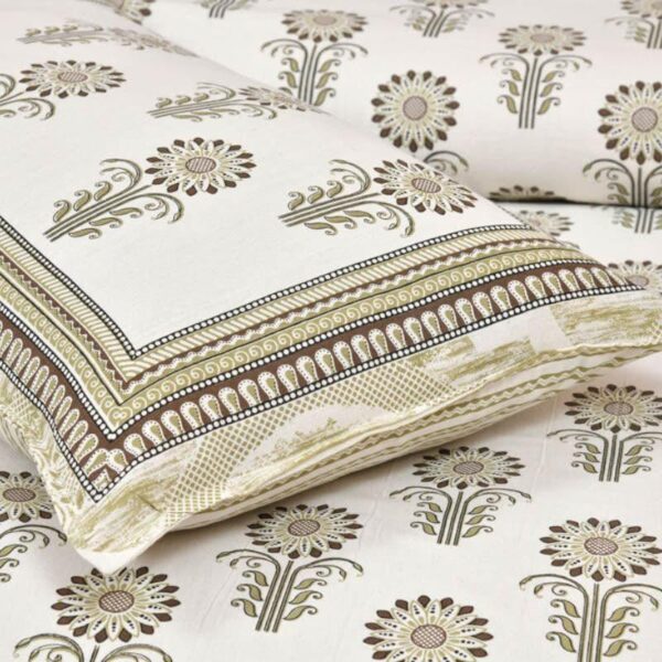 Flower Garden Bedsheet - Yellow Flower Garden Bedsheet - Yellow