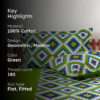 Green Grandeur Cotton Bedsheet - 180 TC Green Grandeur Cotton Bedsheet - 180 TC