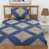 Hayes Geomatric Bedsheet - Aegean Blue Hayes Geomatric Bedsheet - Aegean Blue