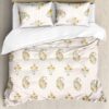 Liah Floral Bedsheet - White & Yellow Liah Floral Bedsheet - White & Yellow