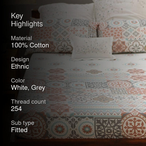 Morocco Muse Bedsheet - Biege Morocco Muse Bedsheet - Biege