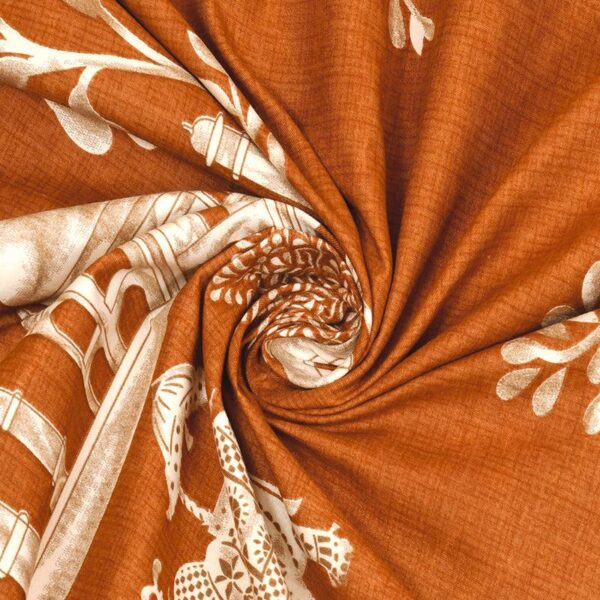 Motira Ethnic Bedsheet - Beige & Brown Motira Ethnic Bedsheet - Beige & Brown