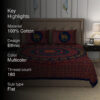 Namish Mandala Cotton Bedsheet (Multicolor) - 180 TC Namish Mandala Cotton Bedsheet (Multicolor) - 180 TC