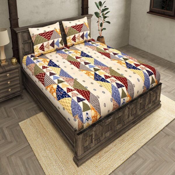 Narsi Abstract Bedsheet - Multicolor Narsi Abstract Bedsheet - Multicolor