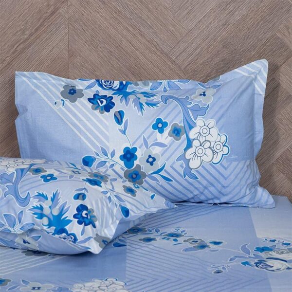 Nidra Floral Bedsheet - Blue Nidra Floral Bedsheet - Blue