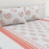 Nitya Printed Bedsheet - White Nitya Printed Bedsheet - White