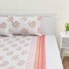 Nitya Printed Bedsheet - White Nitya Printed Bedsheet - White