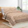 Petals & Paisleys Bedsheet - Brown Petals & Paisleys Bedsheet - Brown