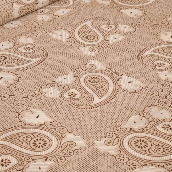 Petals & Paisleys Bedsheet - Brown Petals & Paisleys Bedsheet - Brown