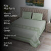 Recorra Printed Bedsheet - Green Recorra Printed Bedsheet - Green