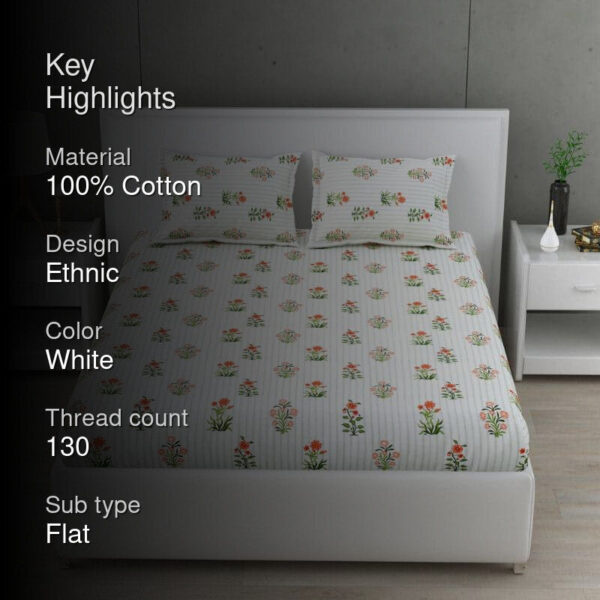 Rosen Floral Bedsheet Rosen Floral Bedsheet