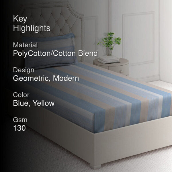 Sea Stripes Geometric Bedsheet Sea Stripes Geometric Bedsheet