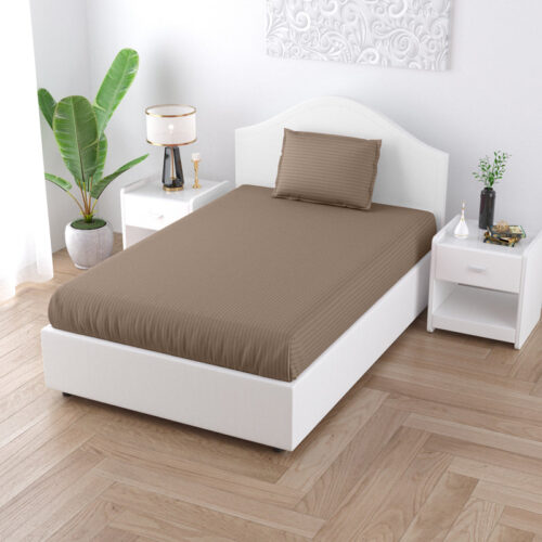 Sofia Solid Bedsheet - Brown Sofia Solid Bedsheet - Brown