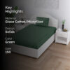 Sofia Solid Bedsheet - Green Sofia Solid Bedsheet - Green