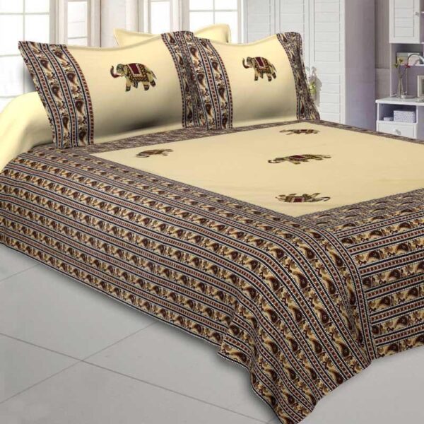 Traditionally Tuskan Bedsheet - Cream Traditionally Tuskan Bedsheet - Cream