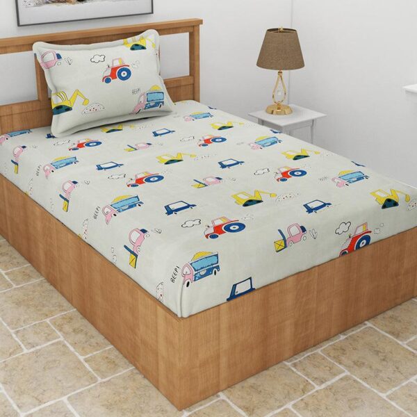 Truck Race Kids Bedsheet Truck Race Kids Bedsheet