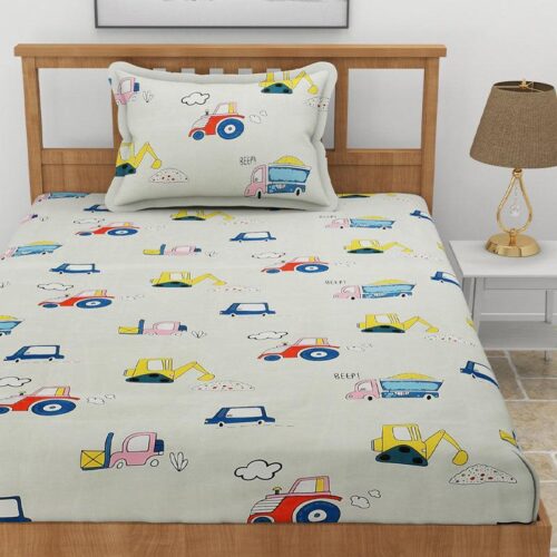 Truck Race Kids Bedsheet Truck Race Kids Bedsheet