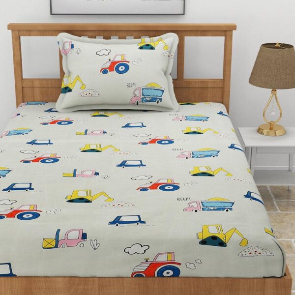 Truck Race Kids Bedsheet Truck Race Kids Bedsheet
