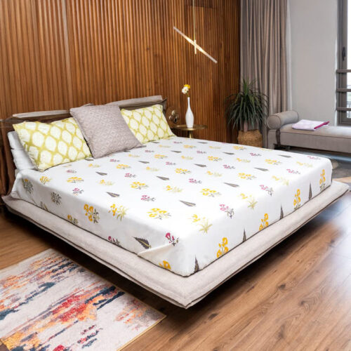 Urban Space Bageecha Bedsheet - 200 TC Urban Space Bageecha Bedsheet - 200 TC