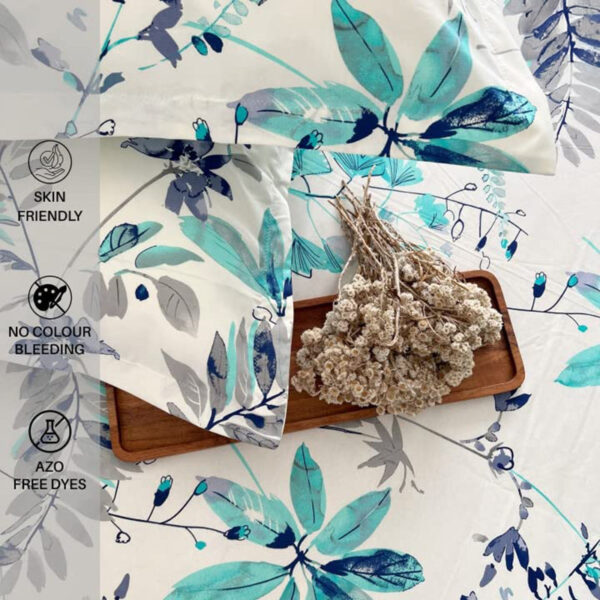 Urban Space Florvia Bedsheet (Blue) - 200 TC