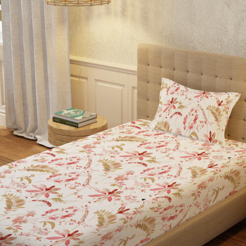 Urban Space Florvia Bedsheet (Multicolor) - 200 TC Urban Space Florvia Bedsheet (Multicolor) - 200 TC