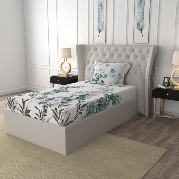 Urban Space Majestic Aqua Bedsheet - 200 TC Urban Space Majestic Aqua Bedsheet - 200 TC