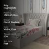 Urban Space Majestic Pink Bedsheet - 200 TC Urban Space Majestic Pink Bedsheet - 200 TC