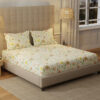 Urban Space Meadows Buttercream Bedsheet - 200 TC Urban Space Meadows Buttercream Bedsheet - 200 TC