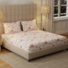 Urban Space Meadows Rose Bedsheet (Pink) - 200 TC Urban Space Meadows Rose Bedsheet (Pink) - 200 TC