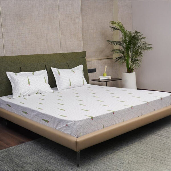 Urban Space Palm Fir Bedsheet - 200 TC