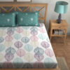Vibrant Leaf Silhouette Floral Microfiber Bedsheet Vibrant Leaf Silhouette Floral Microfiber Bedsheet