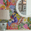 Wall Murals Abstract floral print in pop art style a00167