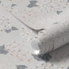 Wall Murals Airy blossoms on a light background, soft pink-gray tones a00600