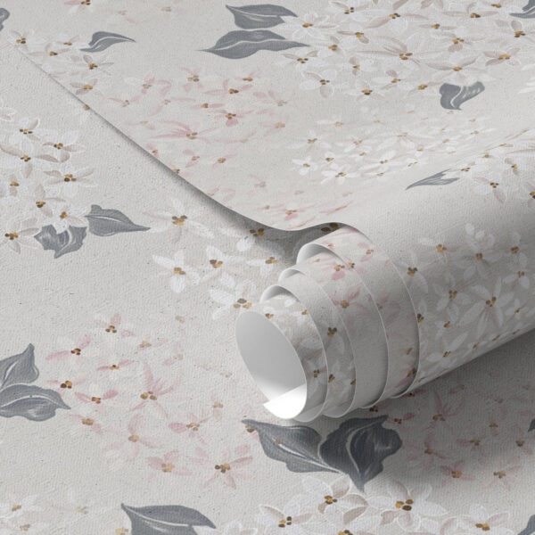 Wall Murals Airy blossoms on a light background, soft pink-gray tones a00600 Wall Murals Airy blossoms on a light background, soft pink-gray tones a00600