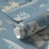 Wall Murals Arctic animals in watercolor style for the children's room a00137