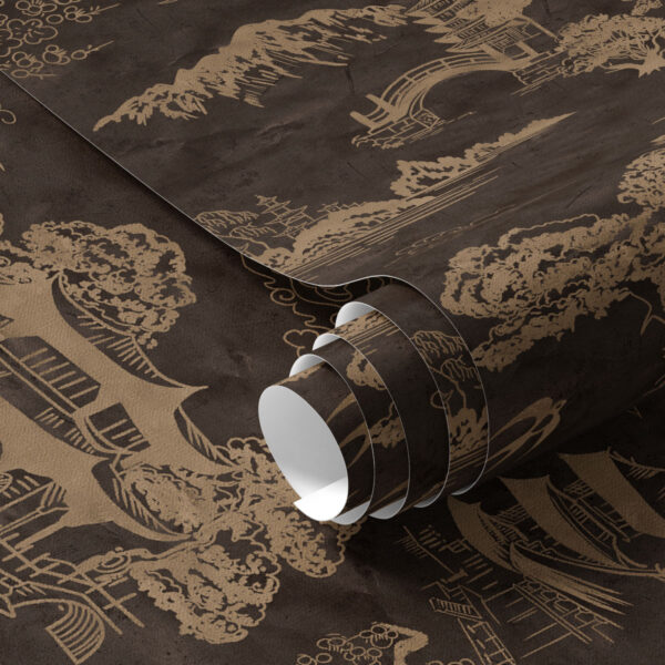 Wall Murals Asian elements in brown a00065 Wall Murals Asian elements in brown a00065